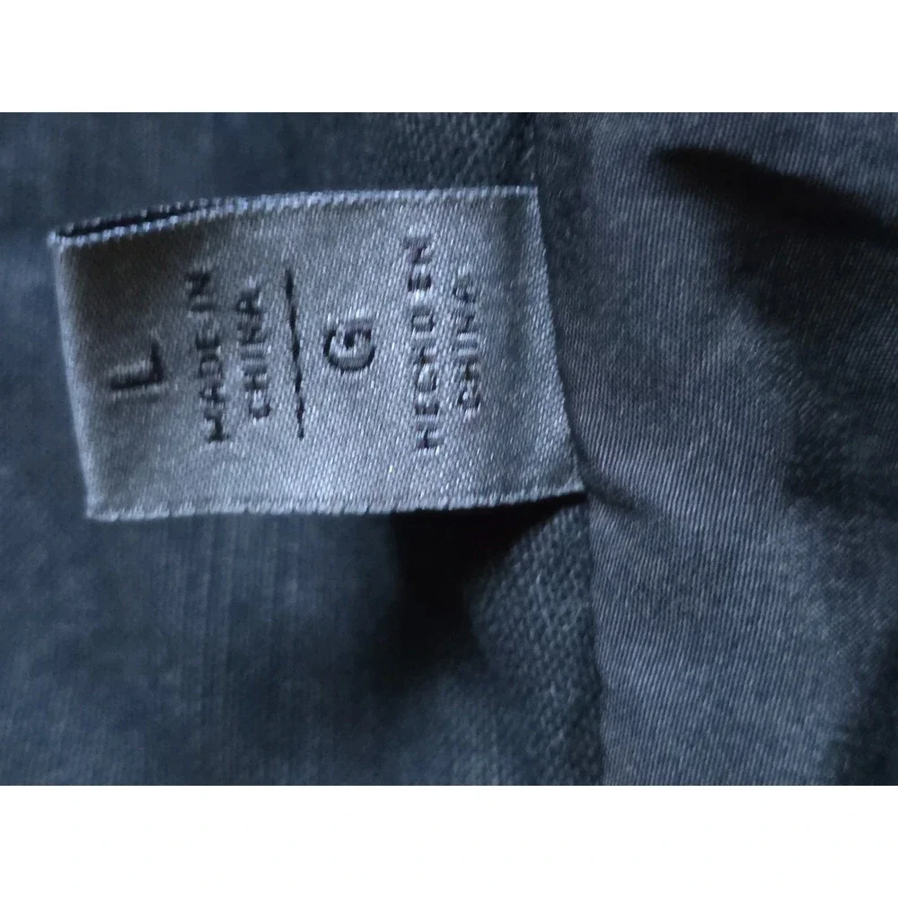 Levi's Men's Black Washed Cotton Military Field Jacket Utility Coat Size Large